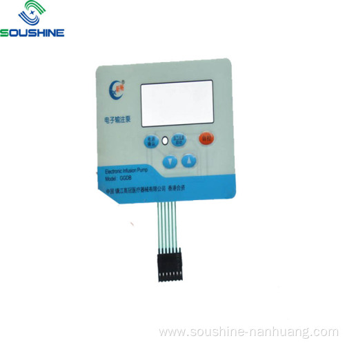 GGDB electronic Infusion pump windows membrane switch